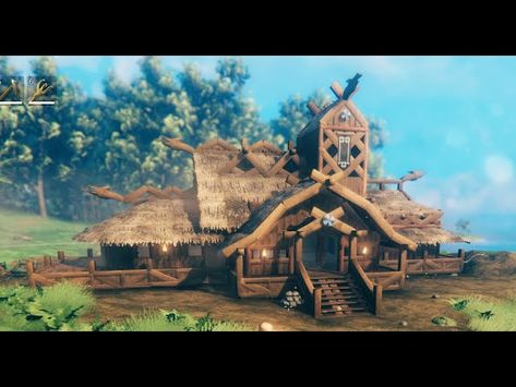 Valheim Blacksmith, Blacksmith Building, Nordic Architecture, Viking House, Base Building, Easy Minecraft Houses, Japan Architecture, Cool Minecraft Houses, Minecraft Architecture