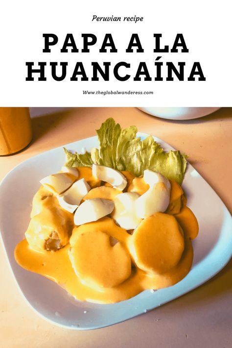 Peruvian Dishes Recipes, Huancaina Sauce Recipe, Huancaina Sauce, Bolivian Recipes, Polynesian Recipes, Peruvian Potatoes, Bolivian Food, Peruvian Dishes, South American Recipes