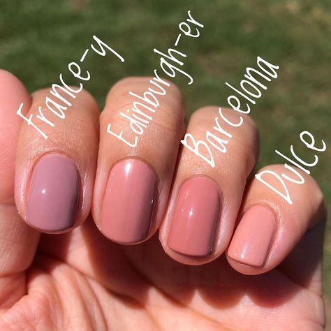 These OPIs look pretty similar, especially in the shade. Barefoot in Barcelona is a tad darker/browner. Tickle My France-y is more mauve.… Barefoot In Barcelona Opi, Opi Barefoot In Barcelona, Turquoise Highlights, Dimensional Hair Color, Honey Blonde Hair Color, Mauve Nails, French Manicures, Subtle Ombre, Hot Hair Colors