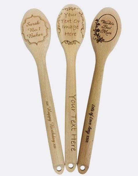 Wooden Spoon Crafts, Spoon Crafts, Dremel Projects, Spoon Gifts, Burn Mark, Wood Colour, Spoon Rests, Personalized Aprons, Apron Designs