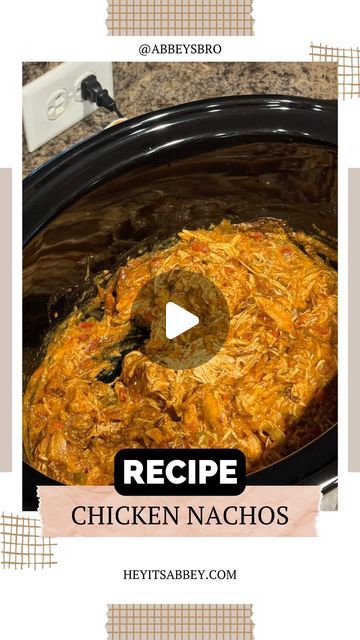 Chicken Nachos Recipe Easy, Chicken In Crockpot, Crockpot Favorites, Chicken Nachos Recipe, Nachos Recipe Easy, Chicken Crockpot, Chicken Nachos, Nachos Recipe, Crockpot Dishes