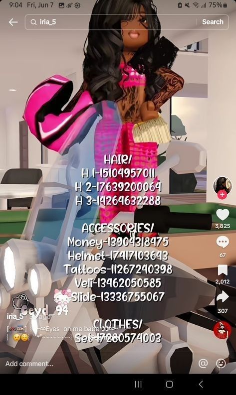 Motor Bike Girl, Code Berry Avenue, Code Outfit, Brown Hair Roblox, Berry Codes, Vampire Clothes, Roblox Image Ids, Latina Outfits, Coding Shirts