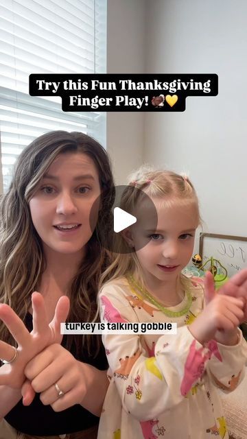 Music For Littles | Tyler Wray, SCMT, MT-BC on Instagram: "Save this perfect Thanksgiving Finger Play song for Later 🤩

👋🏻 Hey there! I’m Tyler, a music therapist and mom of 3, who loves sharing fun and interactive songs perfect to do at home, or in a classroom setting ✨

Finger plays are the BEST, and Thanksgiving never gets the love that it deserves, so I wrote this fun song to help us get into the “Thanksgiving spirit” 🥰🦃

This fingerplay is super great for language skills, and speech development. There’s so much alliteration and repetition! 

I hope your kiddos have as much fun with this as we did 🥰

Lyrics: 
“The Turkey is talking, gobble gobble gobble gobble gobble
The Turkey is talking, gobble gobble gobble gobble gobble

The Turkey is walking, waddle waddle waddle waddle wadd Finger Plays For Preschool, Thanksgiving Activities Preschool, Fun Song, Music Therapist, Mom Of 3, Finger Plays, Perfect Thanksgiving, Preschool Songs, Activities Preschool