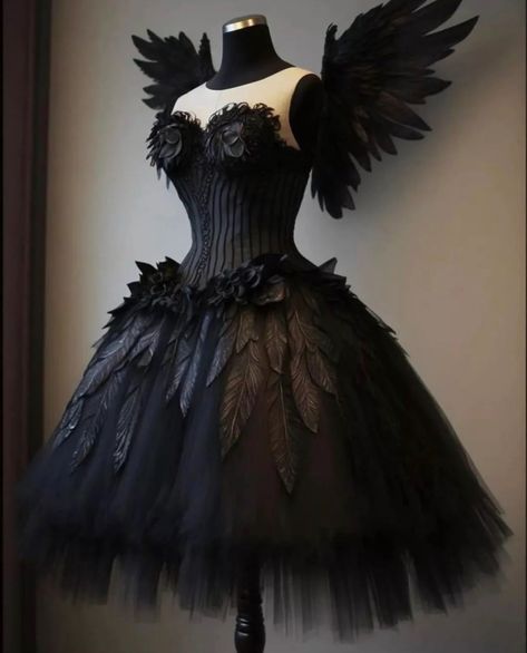 Poison Nightmares, Goth Wedding Dresses, Goth Prom, Swan Dress, Gothic Dresses, Fantasy Dresses, Prom Outfits, Gothic Dress, Fantasy Dress