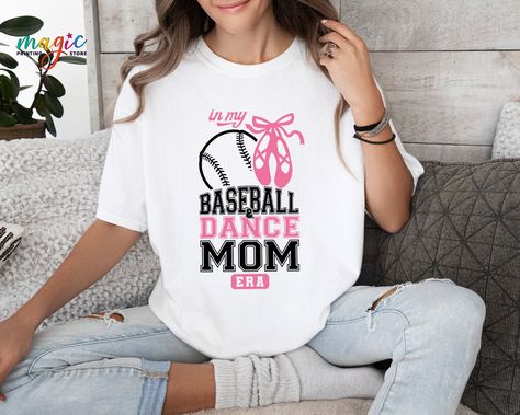 In My Baseball and Dance Mom Era Shirt, Baseball Mom Era Shirt, Dance  Mom Era Shirt, Ballet Mama T-shirt, Dance Mama Shirt ⚡We choose one of these brands according to stock status;  ⚡Bella Canvas, Gildan Soft Style, Next Level, and outswear. ⚡All shirts are soft style, If you want a specific brand, please tell us.  * Cotton/Poly Material - Super soft! || HOW TO ORDER? || It's easy to place an order! Please check the theme, color, and size of all images in this listing. - From the drop-down menu Ballet Mom Shirt, Ballet Mom, Dance Mom Shirts, Dance Mom, Mom Era, Baseball Mom Shirts, Classical Ballet, Theme Color, Youth Hoodies