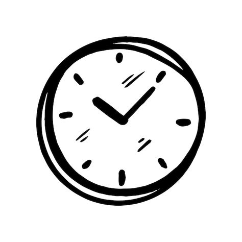 Time Icon Clock, Timer Illustration, Clock Doodle, Planet Icon, Time Timer, Vector Doodle, Time Icon, Illustration Vector, Vector Photo