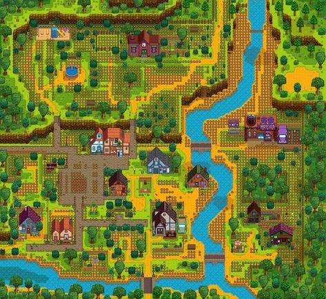 Stardew Inspiration, Gamer Rooms, Stardew Valley Layout, Stardew Valley Tips, Stardew Valley Farms, Crafting Recipes, Building Games, Walking Paths, Terraria