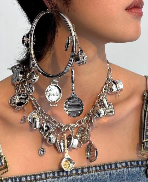 Avant Garde Jewelry, Creative Accessories, Accesories Jewelry, Fashion Mood Board, Avant Garde Fashion, High End Fashion, Y2k Fashion, Percy Jackson And The Olympians, Piercing Jewelry