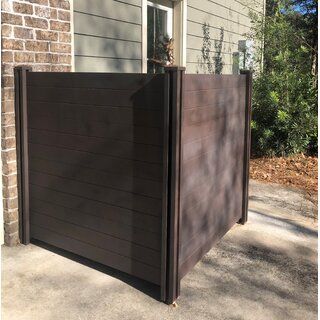 Zippity Outdoor Products 4 ft. H x 4 ft. W Deluxe Premium No Dig Privacy Screen & Reviews | Wayfair Hiding Propane Tank, Propane Tank Ideas, Cheap Raised Garden Beds, Front Yard Decor, Landscaping Backyard, Yard Fence, Backyard Shade, Backyard Fence, Cheap Backyard