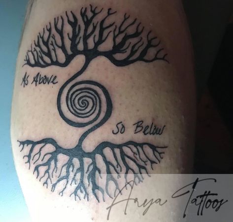 as-above-so-below As Above So Below Tattoo, Witchcraft Tattoos, Tattoos Men, Tattoo Wrist, As Above So Below, Geometric Tattoos, Classy Tattoos, Tattoo Model, Chest Tattoo