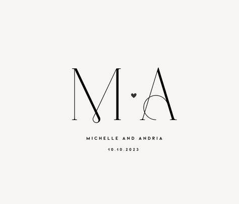 Modern wedding monogram logo designs with initials for your special day. Choose from a variety of styles and fonts to create the perfect monogram for your wedding invitations, programs, signage, and #Logos #Initial_Logo_Wedding #Wedding_Initials_Logo_Letters #Wedding_Logo_Design_Luxury Wedding Logo Design Modern, Wedding Initials Logo Design, Modern Wedding Logo, Wedding Initials Monogram, Wedding Initials Logo, Couple Logo, Logo Design Wedding, Logo Monogramme, Initials Logo Design