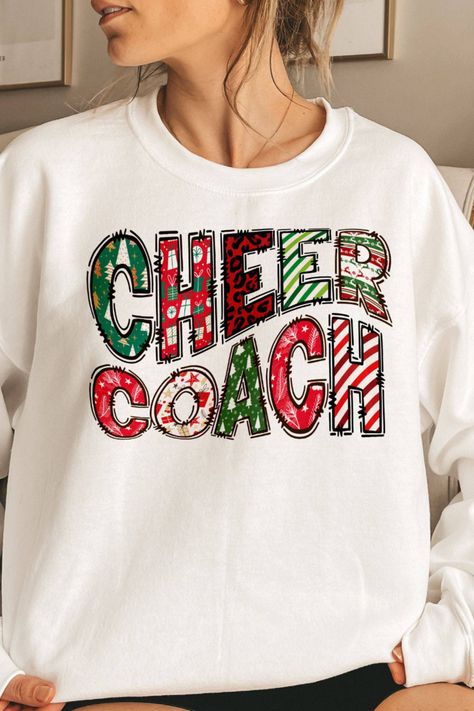 Cheer Coach Christmas Sweatshirt, Cheer Squad Shirt, Cheerleader Shirt, Cheerleader Coach Sweatshirt, Gift for Coach, Cheer Coach Gift Coach Sweatshirt, Coach Christmas, Gift For Coach, Cheer Coach Gifts, Cheerleading Coaching, Cheerleading Shirts, Cheer Coach, Cheer Coaches, Cheer Squad