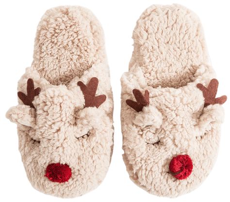 Christmas Wishlist For Teens, Sherpa Slippers, Christmas Lounge, Pyjamas Party, Christmas Slippers, Clothes For Women Over 50, Animal Slippers, Women's Socks, Family Holiday