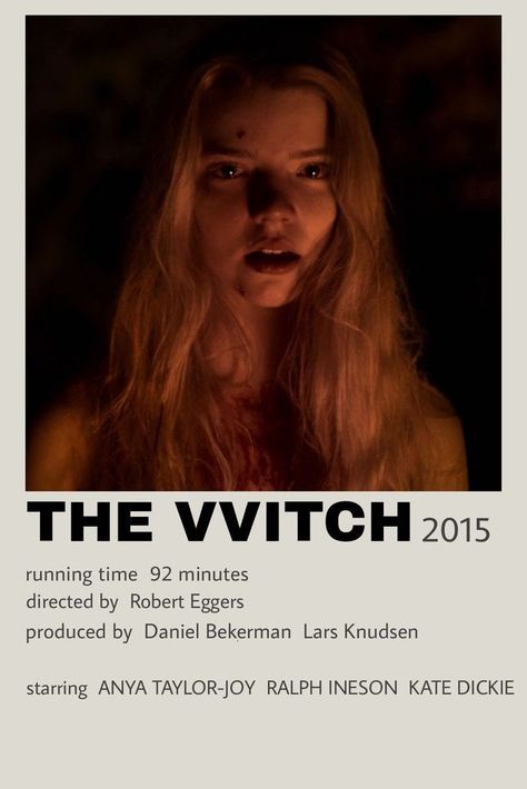 The Witch Movie Poster, The Vvitch Poster, Horror Films Posters, Horror Movie Ideas, The Witch Poster, Witch Movies, Halloween Movie Poster, The Witch Movie, The Witch Film