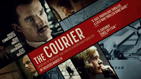 The Spy Museum on Twitter: "Join @IntlSpyMuseum for a Virtual Screening of @CourierMovie + Spies & Spymasters Happy Hour with director, Dominic Cooke on Wed., April 14; 5 p.m. ET. https://t.co/lNiami06Pz The film is the true-life spy story of Greville Wynne played by Benedict Cumberbatch & Oleg Penkovsky.… https://t.co/6sjDuaUciZ" Movie Posters Horizontal, Carol Therese, Benedict Cumberbatch Movies, Jessie Buckley, Spy Film, The Incredible True Story, Cuban Missile Crisis, Television Production, Top Movie