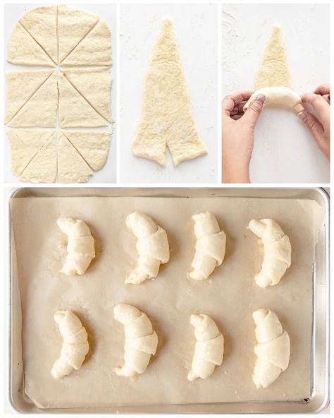 Make Croissants, What To Bake, Homemade Crescent Rolls, Thanksgiving Baking, Butter Block, Homemade Croissants, Letter Folding, The Recipe Critic, Croissant Recipe