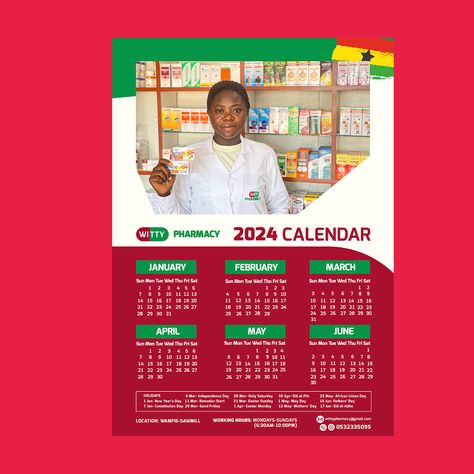 Calendar design for Witty Pharmacy Pharmacy Bingo Template, Pharmacy Board Design, World Pharmacy Day Poster, Pharmacy Card Design, Pharmacy Graphic Design Social Media, Calendar Designs, Calendar Design, Pharmacy, Quick Saves