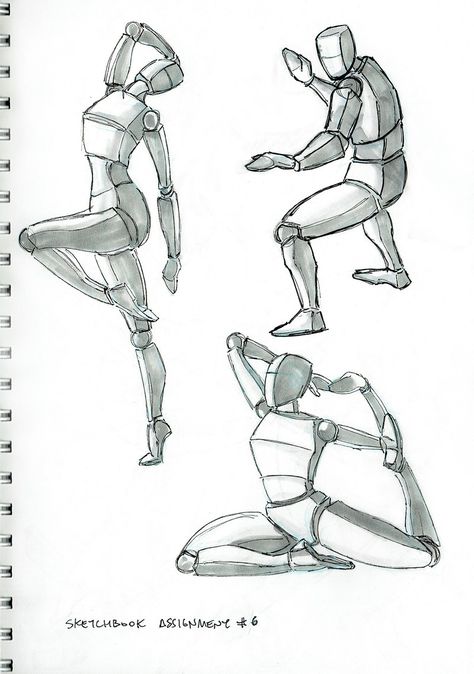 ArtStation - 2015 Sketchbook Homework - 10 Block figures in a variety of poses, Ariel Aguire Block Figure Sketch, Fighter Sketch, College Sketchbook, Pose Anatomy, Learning Anatomy, Figure Drawing Practice, Figure Illustration, Figure Sketch, Life Drawing Pose