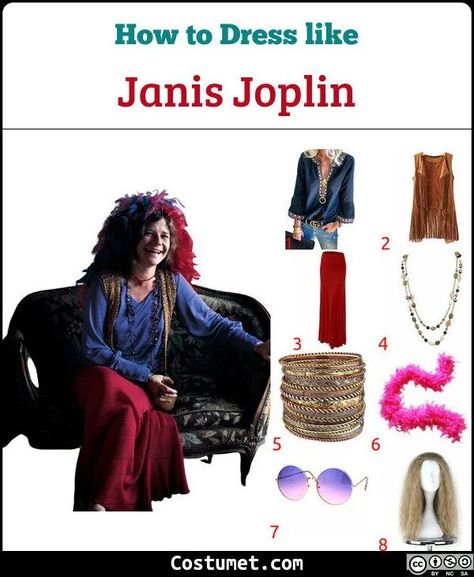 Janis Joplin Halloween Costume, Janice Joplin Costume, Janis Joplin Costume, Janis Joplin Outfit, Cheap Halloween Costumes Diy, Red Maxi Skirt, Long Blonde Wig, Black Flame Candle, Flame Candle