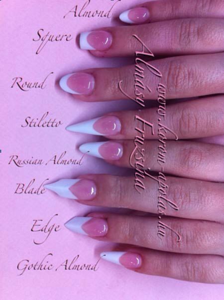 Short Almond Nails, Different Nail Shapes, Edge Nails, Almond Nails Designs, Nagel Inspo, Types Of Nails, Fancy Nails, Nail Shapes, Gorgeous Nails