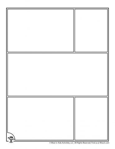 Printable Comic Book Pages | Woo! Jr. Kids Activities : Children's Publishing Ideas Para Comics, Manga Template, Blank Comic Book Pages, Comic Format, Make A Comic Book, Comic Template, Blank Comic Book, Comic Book Template, Comic Book Pages