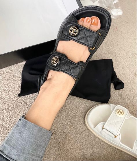 #chanel #shoes #sandals #fashion Chanel Flat Sandals, Chanel Jesus Sandals, Chanel Shoes Sandals, Chanel Puffy Sandals, Chanel Black Sandals, Chanel Quilted Sandals, Dad Sandals, Chanel Sandals, Gucci Mules