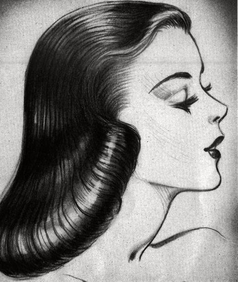 vintage hairstyle page boy | Retro Pageboy hairstyle: If you are in love with this feminine 1950s ... Pageboy Hairstyle, Cabelo Pin Up, Pageboy Haircut, Idda Van Munster, Retro Updo, Vintage Hairstyle, 40s Hairstyles, 1950s Hairstyles, 1940s Hairstyles