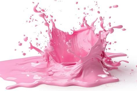 Photo pink paint splashing on white | Premium Photo #Freepik #photo Pink Splash, Splash Design, Liquid Art, Pink Paint, Paint Splash, Lubricant, Premium Photo, Graphic Resources, Nail Polish