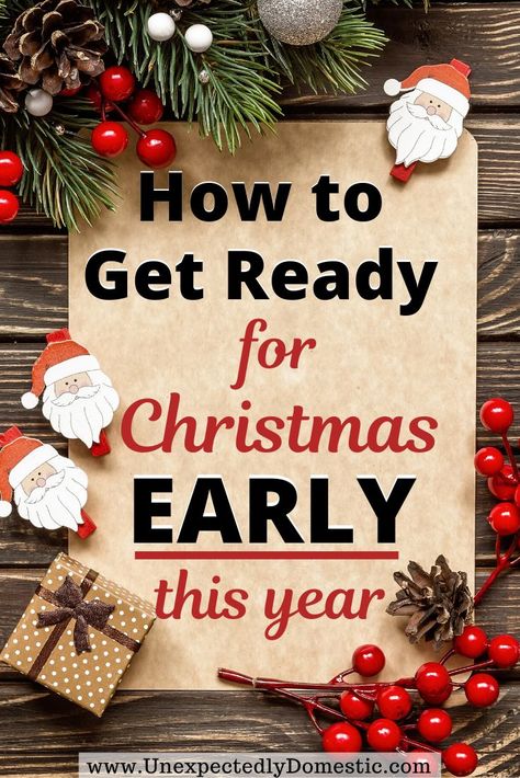 Do It Yourself Decoration, Christmas Checklist, Be More Organized, Frugal Christmas, Get Ready For Christmas, Christmas Prep, Christmas Week, Christmas Organization, Christmas Preparation