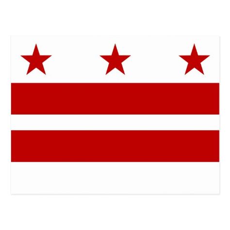 Flag of Washington, D.C. Postcard Washington Dc Flag, Dc Flag, Fashion Logo Branding, Flag Art, Patriotic Flag, Rock Painting Designs, Painting Designs, Patriotic Gifts, State Flags