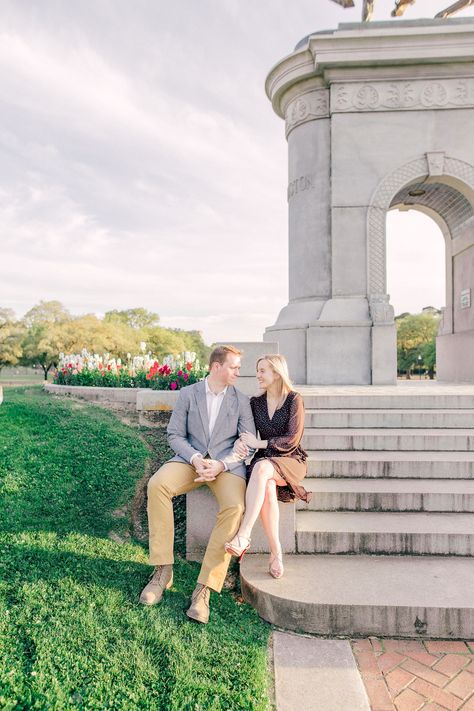 Hermann Park Engagement Session | Aly Matei Photography | Houston Wedding Photographer | Texas Wedding Photographer Hermann Park Houston Photography, Hermann Park, Creative Engagement Photo, Engagement Session Posing, Texas Hill Country Wedding, Houston Photography, Outdoor Engagement Photos, Houston Wedding Photographer, Napa Wedding