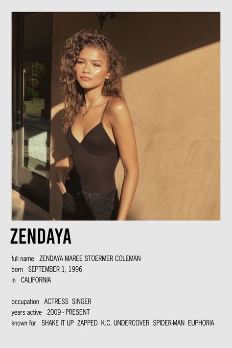 minimalistic polaroid celeb poster for zendaya Zendaya Polaroid Poster, Zendaya Polaroid, Zendaya Poster, Celeb Posters, Zendaya Movies, Keith Powers, Room Pics, Minimalist Music, Grown Ish