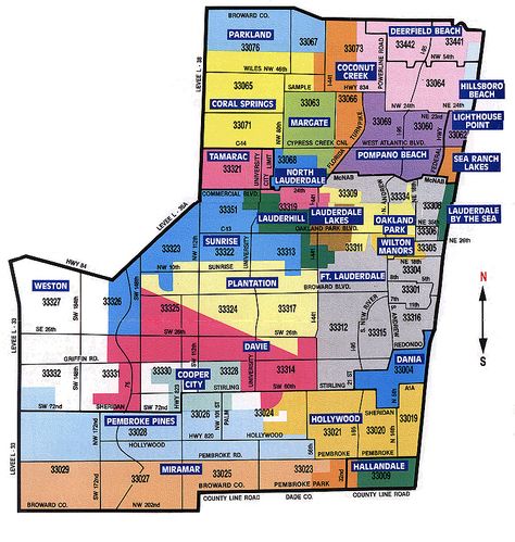 Zip Code Map, Broward County Florida, Orange Things, Florida Map, Section 8, Map Of Florida, Miami Dade County, Hunting Tips, County Map