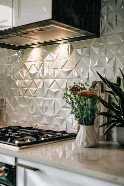 Modern White Kitchen Backsplash Trends White Kitchen Backsplash Ideas, Backsplash Trends, Kitchen Backsplash Trends, Modern White Kitchen, White Kitchen Backsplash, Modern Appliances, Kitchen Backsplash Ideas, Backsplash Ideas, White Modern Kitchen