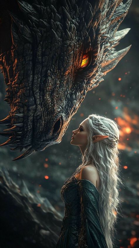 Powerful Dragon, Glowing Embers, Dolphin Wall Art, Magical Light, Long White Hair, Spiritual Animal, Mythical Dragons, My Fantasy World, Silver Leaves