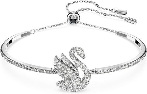 Swarovski Iconic Swan Crystal Bracelet Jewelry ''As an amazon affiliate I can receive commission on purchases'' Dream Things, Swarovski Bracelet, Clear Crystals, Crystal Bracelet, Bracelet Jewelry, Crystal Bracelets, Necklace Earrings, Clear Crystal, Amazon Affiliate