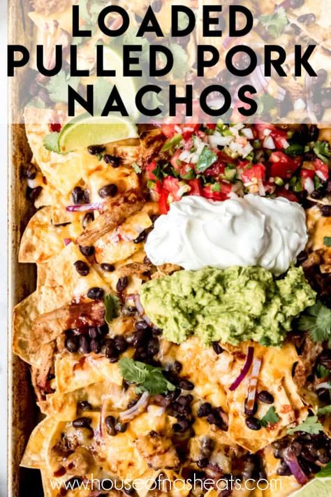 Pulled Pork Nachos Recipe, Pork Nachos Recipe, Pulled Pork Nachos, Nachos Recipe Easy, Pork Nachos, Pulled Pork Leftovers, Smoked Pulled Pork, Slow Cooker Pulled Pork, Pulled Pork Recipes