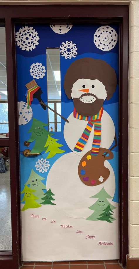 Christmas Classroom Door Competition Ideas, Elaborate Christmas Door Decorations, Christmas Tree Hallway Decorations School, Winter Door Decorations Classroom Preschool, Winter Door Contest, Christmas Classroom Door Contest, Christmas Door Decorations For School Contest, Christmas Bulletin Boards For School, Christmas Tree Door Decorations