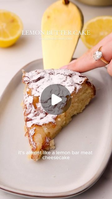 Rosie Brown on Instagram: "Eggless Lemon Butter Cake 🧈 🍋   Gooey, soft, buttery and packed with lemon flavour.   It’s almost like a lemon bar meets cheesecake with a buttery lemon cake base which is covered with a gooey lemon cream. This sinks into the cake as it bakes, creating a tender and moist cake packed with lemon flavor.  My recipe is made without eggs and can be made without dairy, plus it’s super simple to make!   Find the full recipe on my website (link in my bio) or google ‘Eggless Lemon Butter Cake - recipe by Rosie’ 🤎 #lemoncake #buttercake #lemonbuttercake #lemon #eggless #egglessbaking #egglesscakes #dairyfree #dairyfreerecipes" Eggless Lemon Butter Cake, Lemon Cake Without Eggs, Butter Cake Gooey, Lemon Butter Cake Recipe, Eggless Lemon Cake, Lemon Butter Cake, Custard Cake Recipes, Bridge Night, Kitchen Aid Recipes