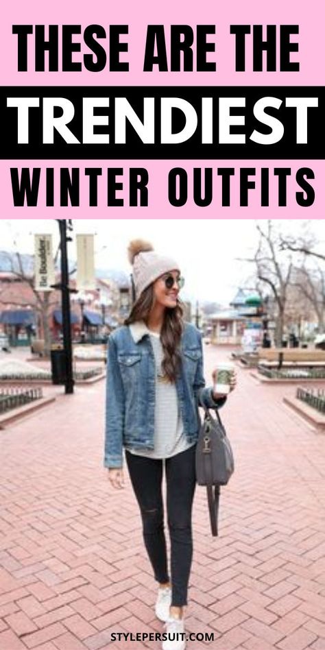 Best Winter Outfits for Women That Are Equal Parts Stylish and Warm Winter Women’s Fashion, Winter Movie Outfit, Winter Outfit Ideas For Women Casual, Friday Winter Outfit, Winter Casual Outfit For Women, January Outfits For Women, Best Winter Outfits For Women, Womens Winter Outfits, Winter Outfits Ideas For Women