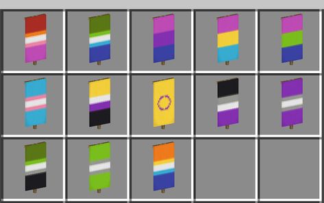 Lmanburg Flag Minecraft Banner, Minecraft Country Flag Banners, Minecraft Banner Flag Designs, Rainbow Flag Minecraft Banner, Trans Flag Minecraft Banner, Fake Pride Flags, How To Make Pride Flags In Minecraft, Pride Flags Minecraft, Minecraft Pride Flag Banner