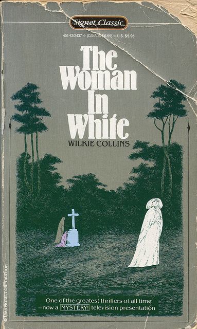 Wilkie Collins  Great read by Wilkie Collins - great friend to Charles Dickens. Could not put it down. Edward Gorey Books, The Woman In White, Horror Book Covers, Wilkie Collins, Edward Gorey, Gothic Novel, Hampstead Heath, Woman In White, Cover Illustration