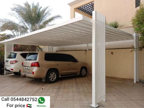 Pergola manufacturer in UAE 🇦🇪 Car Shed Design, Peacock Farm, Garage Architecture, Car Porch Design, House Elevations, Modern Carport, Garage Designs, Car Porch, Car Shed