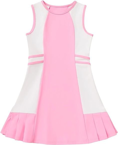 Amazon.com: ODASDO Girls Tennis Dresses Golf Outfit Tank Sleeveless A-line Pleated Dress with Pocket Shorts School Sports Dress Sportswear Running Workout Athletic Clothes Light Blue 9-10 Years : Clothing, Shoes & Jewelry Girls Tennis Dress, Girl Tennis Outfit, Tennis Dresses, Athletic Clothes, Tank Outfit, Golf Dresses, Pocket Shorts, Running Workout, Sport Dress