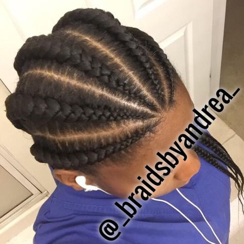 5 Ghana Braids 5 Braids Hairstyles, Five Braids, Black Cornrow Hairstyles, 5 Braids, Feeder Braids, Corn Rows, Beyonce Hair, Two Braid Hairstyles, Natural Braided Hairstyles