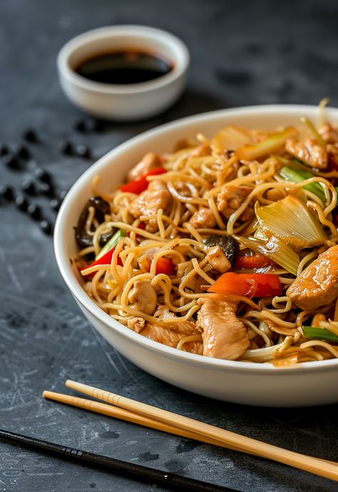 Learn How to Cook Chow Mein Recipe For Free | Recipes You'll Love, Made Easy! Chow Mein Photography, How To Make Chow Mein, Cantonese Chow Mein, No Bake Coconut Cookies, Trendy Recipes, Chow Mein Recipe, Noodles Recipes, Famous Food, Chicken Chow Mein