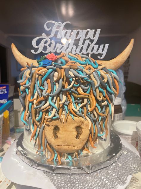 Cattle Cake, Cow Cupcakes, Cowboy Nails, Cow Cakes, Show Cattle, Highland Cattle, Bday Girl, 10th Birthday, 21st Birthday