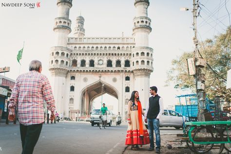 Pre-Wedding Couple Shoot At Charminar Hyderabad Golconda Fort Hyderabad, Charminar Hyderabad, Chowmahalla Palace, Wedding Couple Shoot, Golconda Fort, Pre Wedding Poses, Pre Wedding Shoot, Portrait Photography Poses, Prewedding Photography