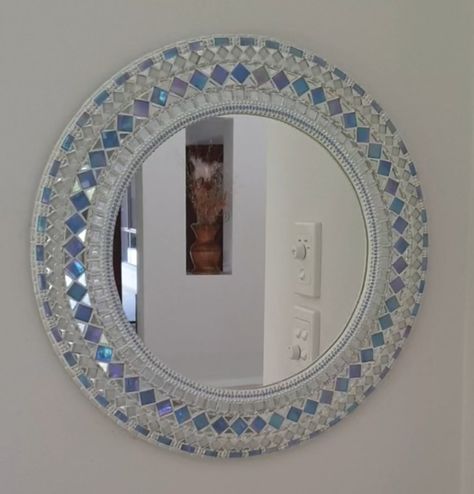 Fridge Mirror, Lippon Art, Dollar Tree Mirrors, Mud Art, Painted Mirror Art, Contemporary Botanical Art, Traditional Decoration, Mosaic Art Diy, Easy Mandala Drawing