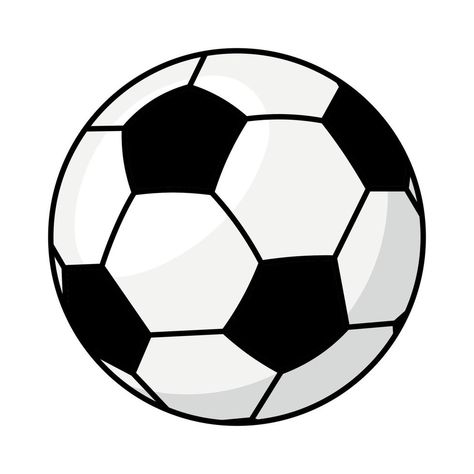 Football Vector Icon Clipart Soccer in Flat Animated Illustration on White Background Football Clipart Black And White, Soccer Cookies, Football Vector, Animated Illustration, Bubble Soccer, Football Clipart, Football Drawing, Sports Drawings, Drawing Competition